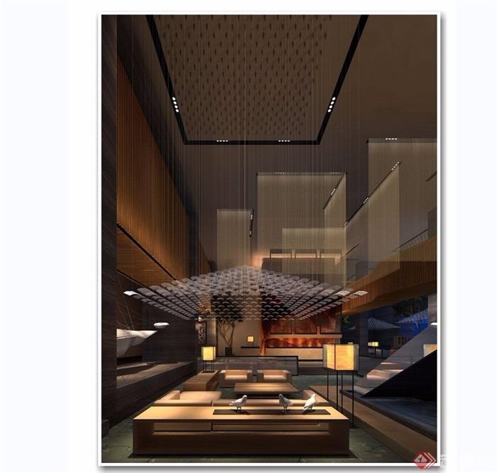 三峡大厦北楼餐厅室内设计jpg方案