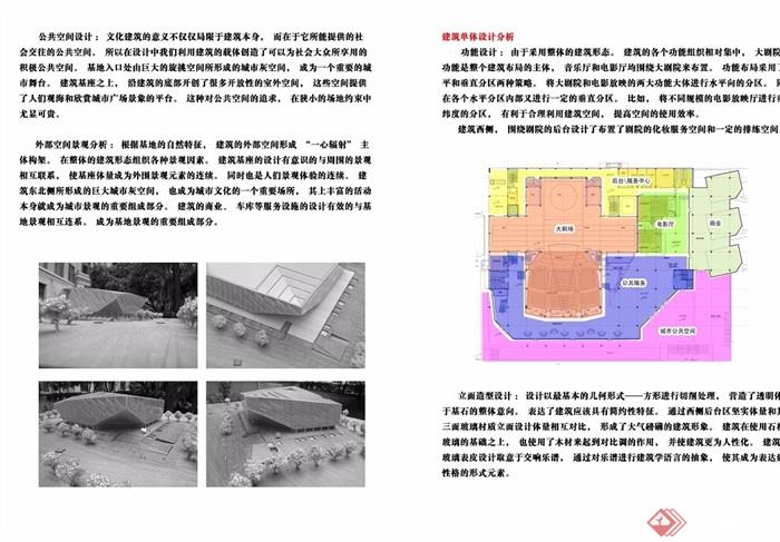 普陀大剧院文体建筑设计jpg、cad方案