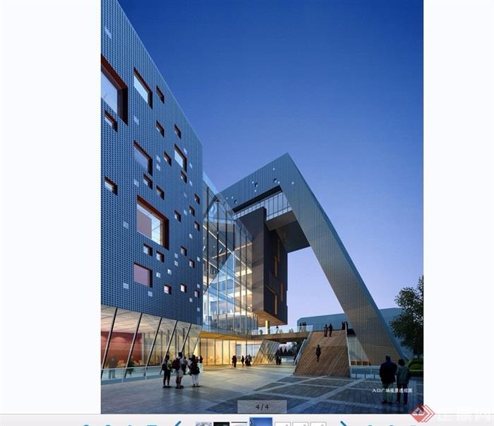 兰州大学学生活动中心建筑设计jpg效果图