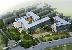 南京理工大学国际教育中心学校建筑设计jpg、cad方案及SU(草图大师)模型