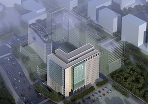 某电子研发中心办公楼建筑设计jpg、cad方案含SU(草图大师)模型