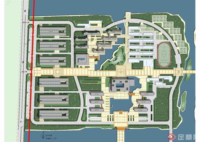 某学院滨海校区规划设计方案