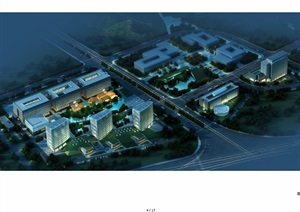 苏州高新区行政中心办公楼建筑设计cad、jpg方案及SU(草图大师)模型