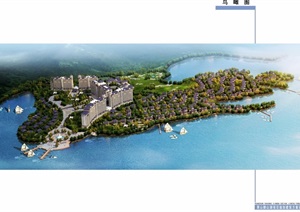 黄山金龙半岛度假区详细景观设计jpg、cad方案及SU(草图大师)模型
