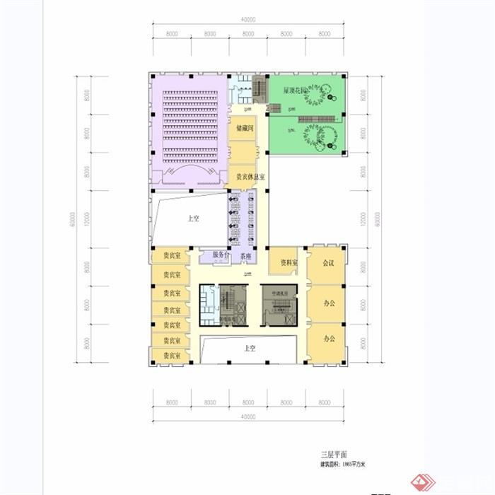 宿迁信用联社办公楼详细建筑设计jpg方案