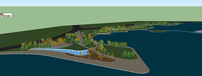 现代滨湖公园广场景观方案ＳＵ模型(6)