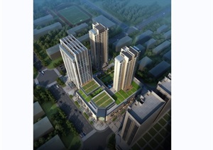 淮安嘉和国际广场商业住宅楼设计jpg方案