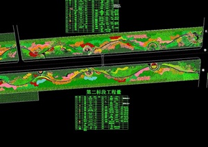 上海路绿化带绿化设计cad方案