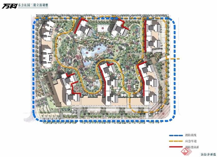 万科.金色沁园详细住宅小区景观设计jpg、cad方案