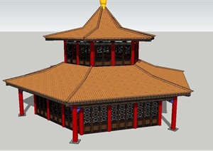 宫殿建筑SU(草图大师)模型