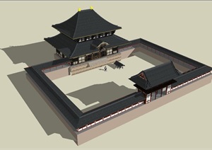 宫殿建筑SU(草图大师)模型