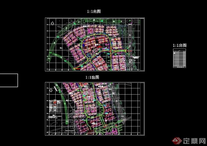 某详细的小区景观工程综合管线cad方案图