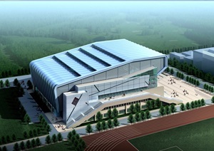 兰州大学体育馆详细建筑设计jpg方案