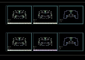 多层住宅楼设计cad户型方案