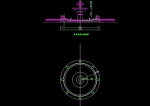 现代音乐喷泉cad方案