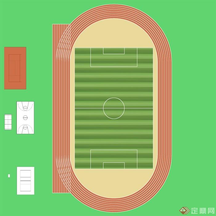 各种体育球场平面素材（jpg、psd）