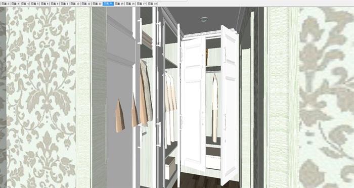 欧式风格室内整套家装方案ＳＵ模型(11)