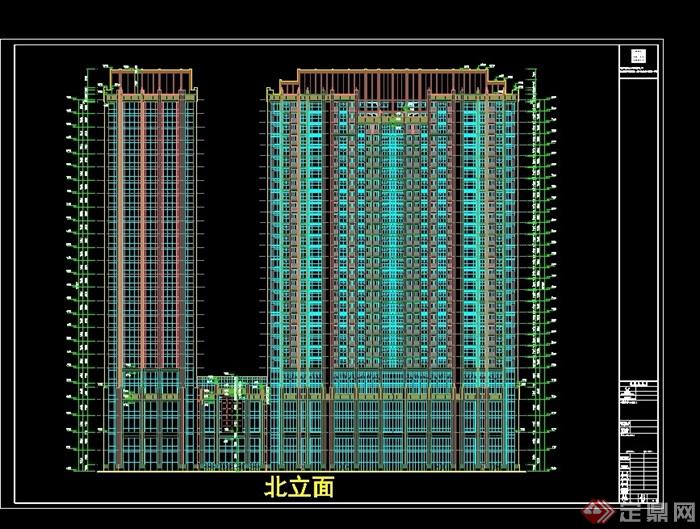 某现代风格现代的高层酒店设计cad方案