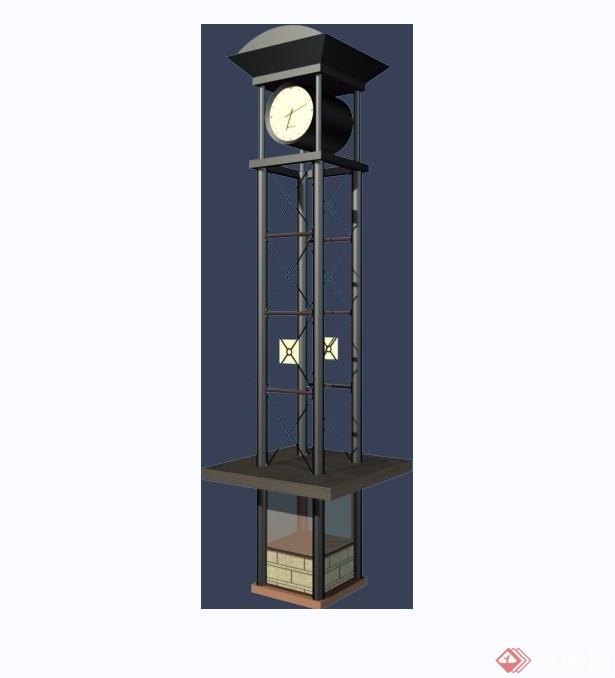 多种不同的欧式钟楼设计3d模型