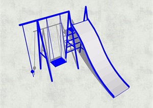游乐设施素材详细SU(草图大师)模型