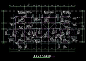 五联排北向户型住宅楼cad方案