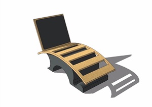 现代经典完整详细的座椅设计SU(草图大师)模型