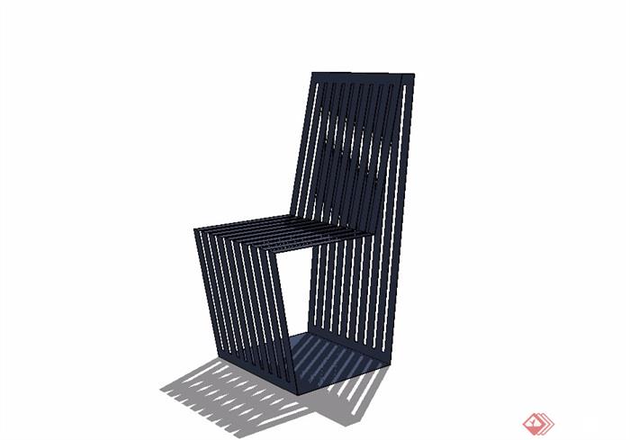 简约独特座椅素材设计su模型