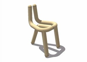 简约现代风格座椅设计SU(草图大师)模型