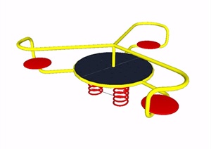 某现代游乐单体 体育器械设计SU(草图大师)模型