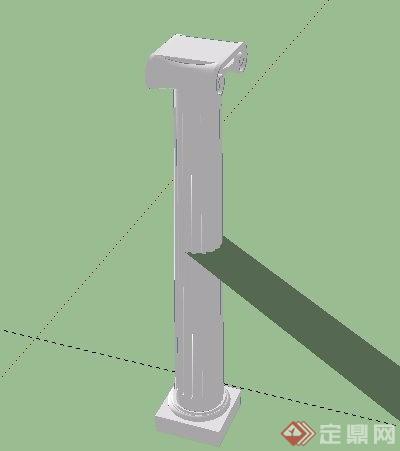 欧式柱子罗马柱设计su模型