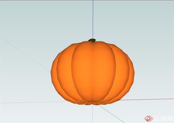 南瓜小品雕塑精选su模型