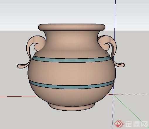 陶罐素材su模型