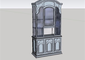 欧式风格室内柜子设计SU(草图大师)模型