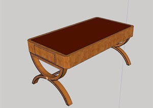 现代风格独特造型桌子设计SU(草图大师)模型