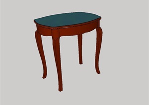 欧式风格小桌子设计SU(草图大师)模型