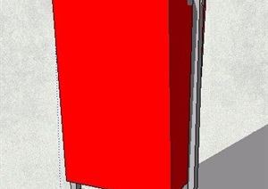 精品现代风格吊式垃圾箱设计SU(草图大师)模型