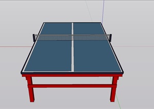 乒乓球台设计SU(草图大师)模型