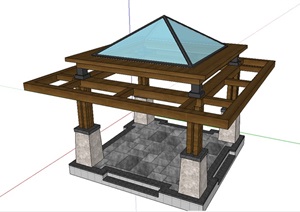 欧式亭子素材设计SU(草图大师)模型