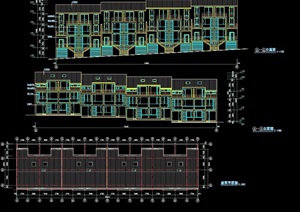某6种多层中式住宅建筑设计cad方案图