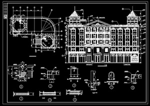 酒店建筑设计cad施工图