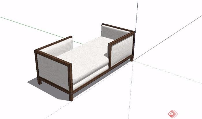 中式风格详细沙发素材su模型