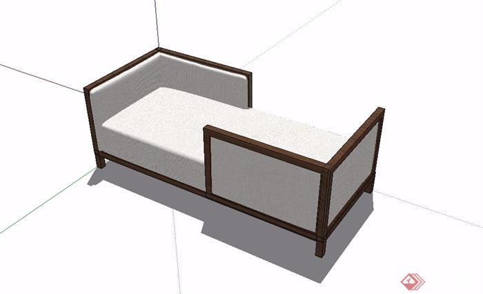 中式风格详细沙发素材su模型