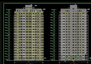 金海岸高层住宅设计cad施工图