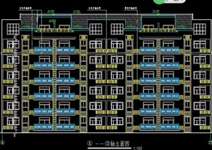 现代多层住宅楼建筑施工图纸