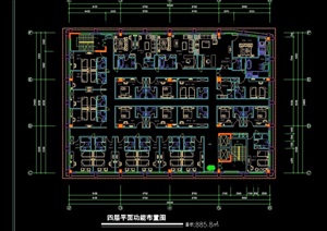 广州某酒店建筑cad平面图