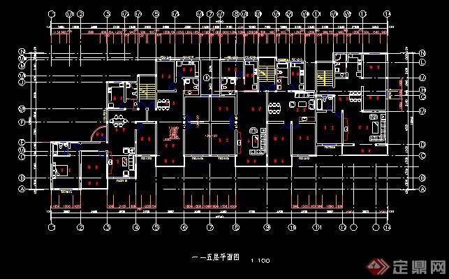 现代7层住宅楼建筑方案图