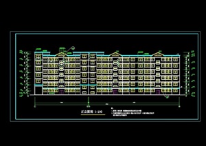 某欧式风格多层住宅楼cad方案