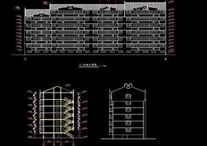 7层住宅楼设计cad方案