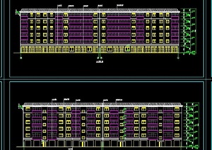 某住宅楼2栋详细建筑设计cad方案图