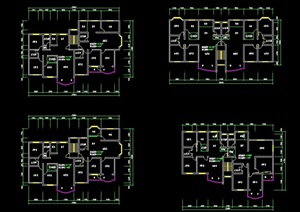 多种户型cad平面方案
